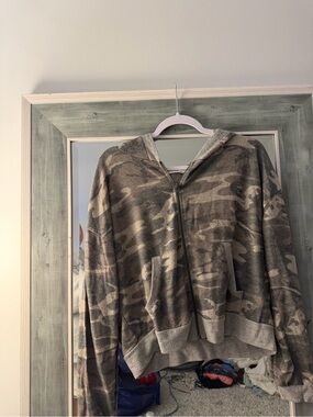 Caren Forbes Camo Zip Up